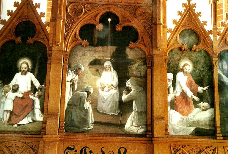 johan krouthen altartavla i hallestads kyrka Germany oil painting art